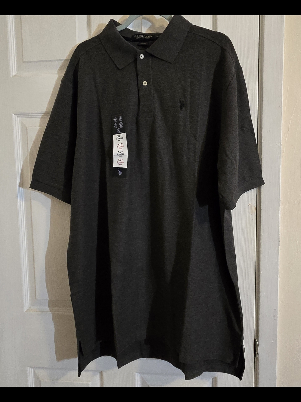 Polo by Ralph Lauren Men’s Dark Gray Cotton Polo Shirt